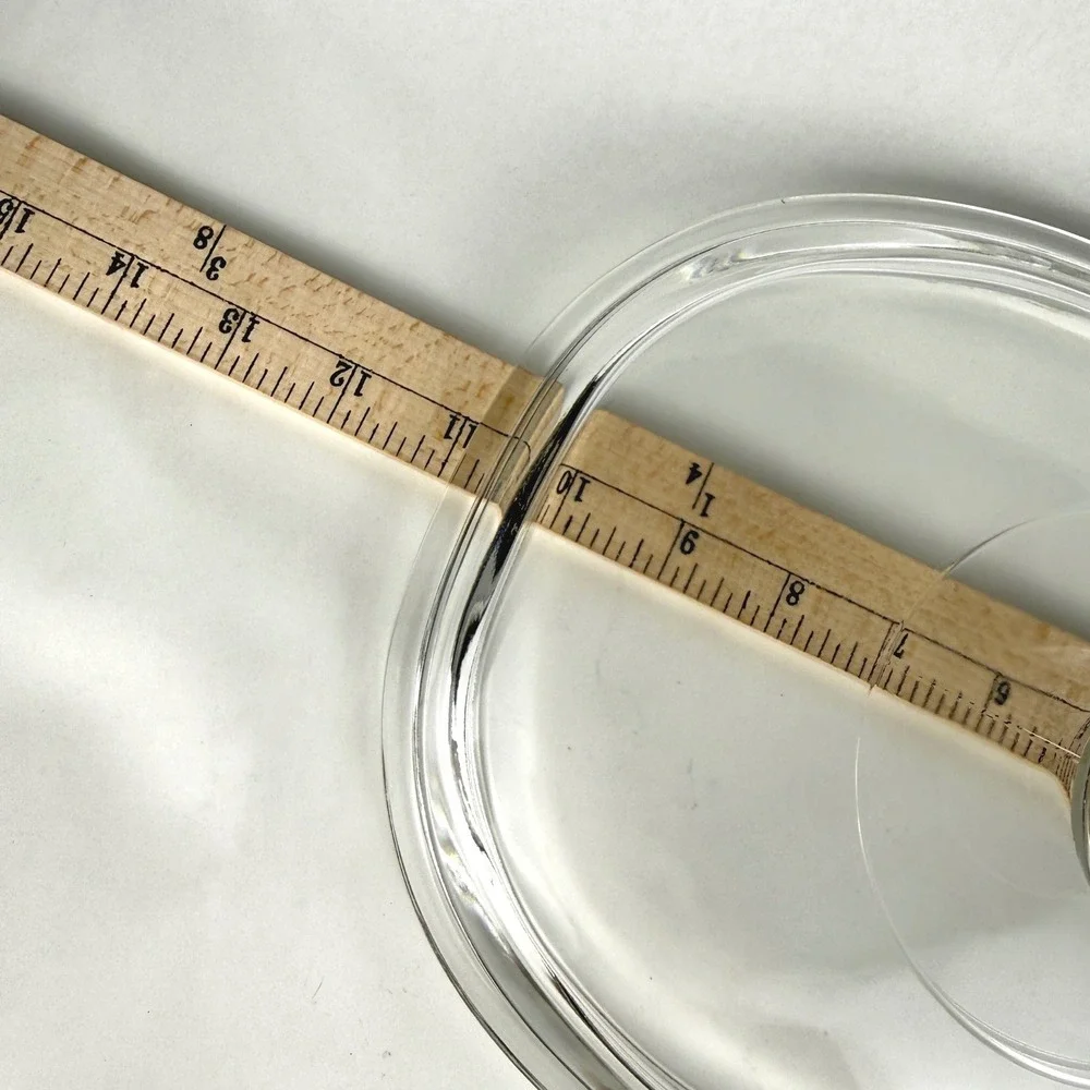 Vintage PYREX DC 1 1/2-C Clear Glass Oval Lid Corning Ware Replacement